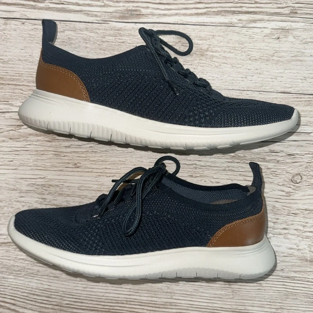 Johnston & Murphy Amherst Knit Navy Comfort Dress Sneakers Boys Size 3M